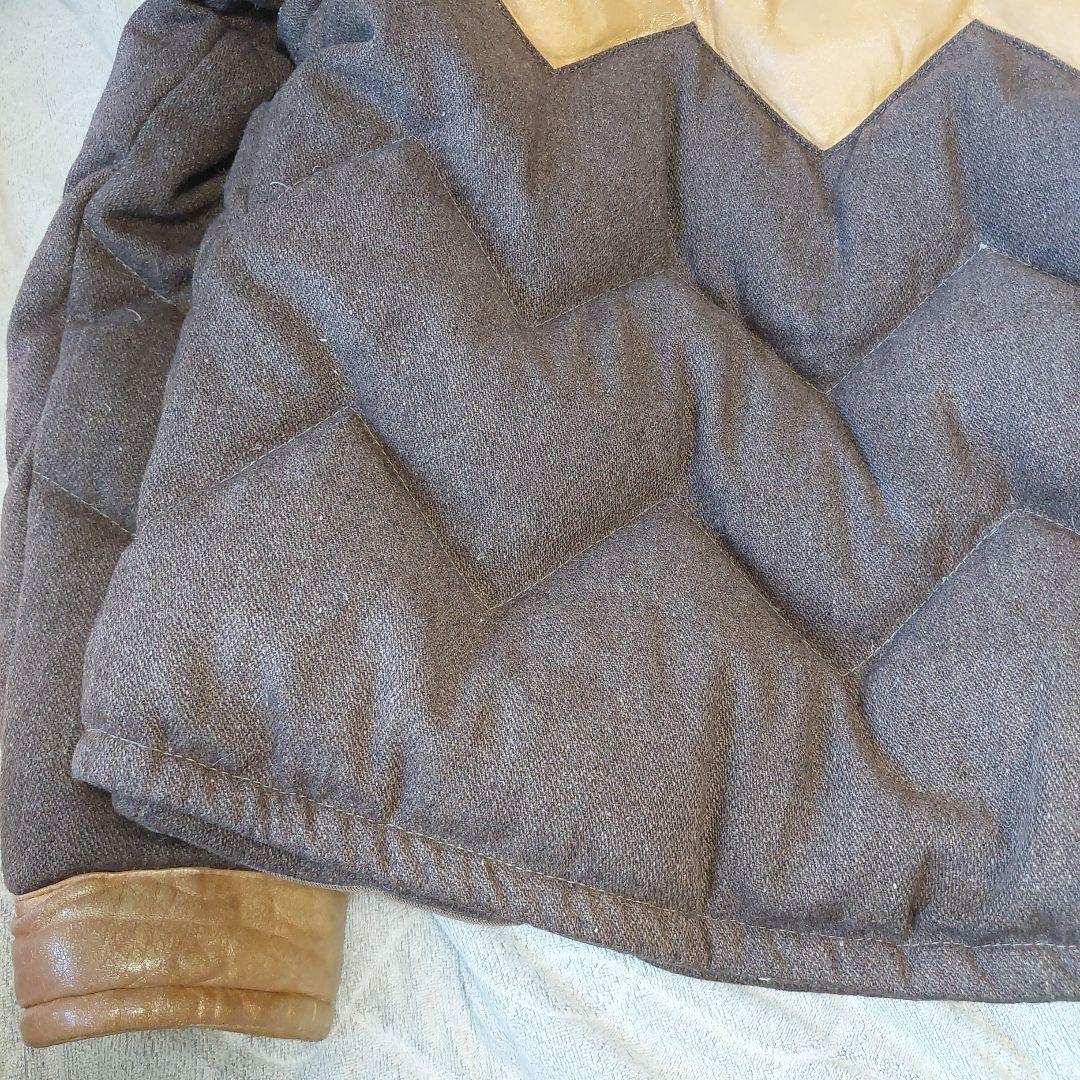 SHOTT ショット ダウンジャケット　ダウンベスト　2WAY 本革　ウール