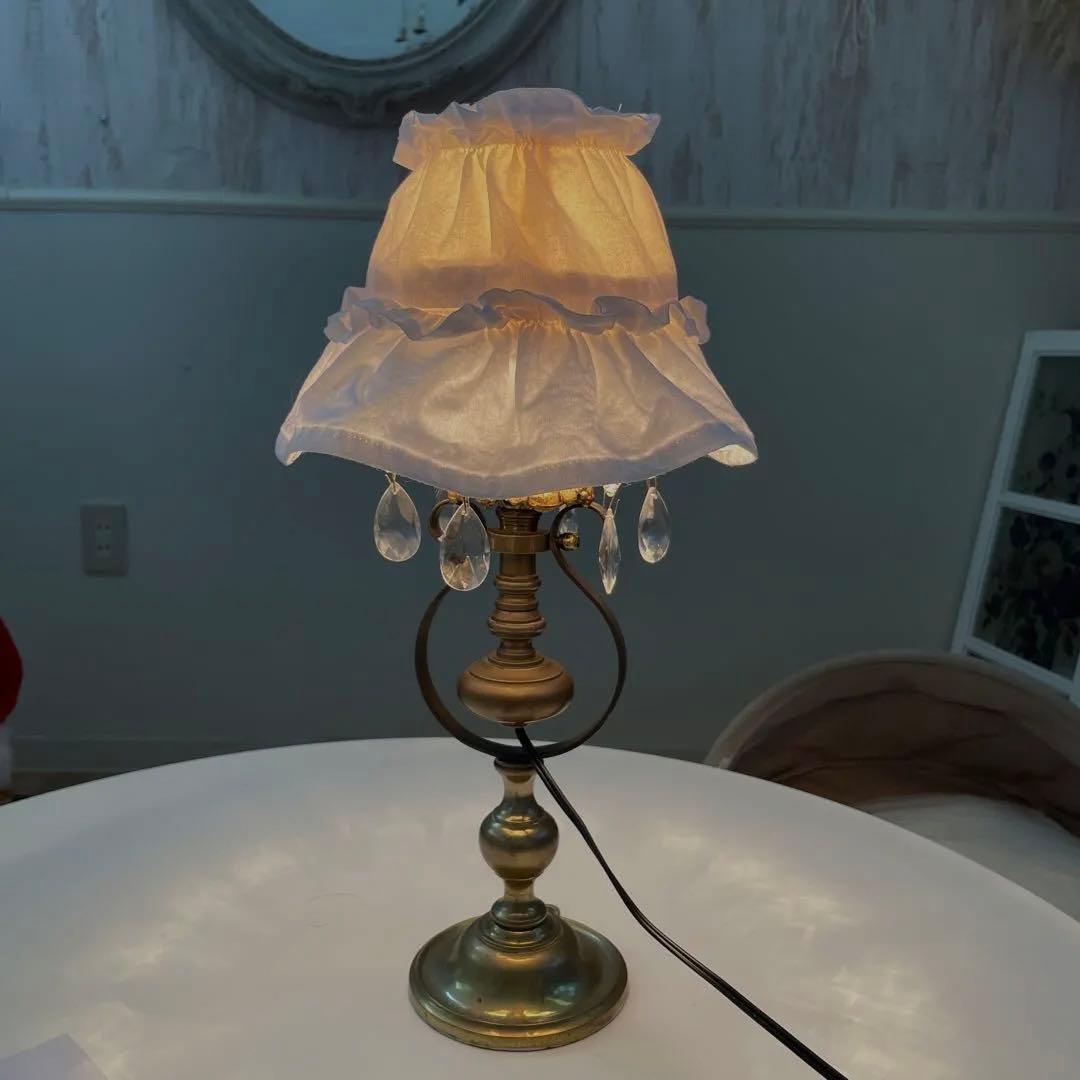 専用〜✴︎フランスアンティーク　壁掛け　置き型　モノグラム　フリルカバー2点付き