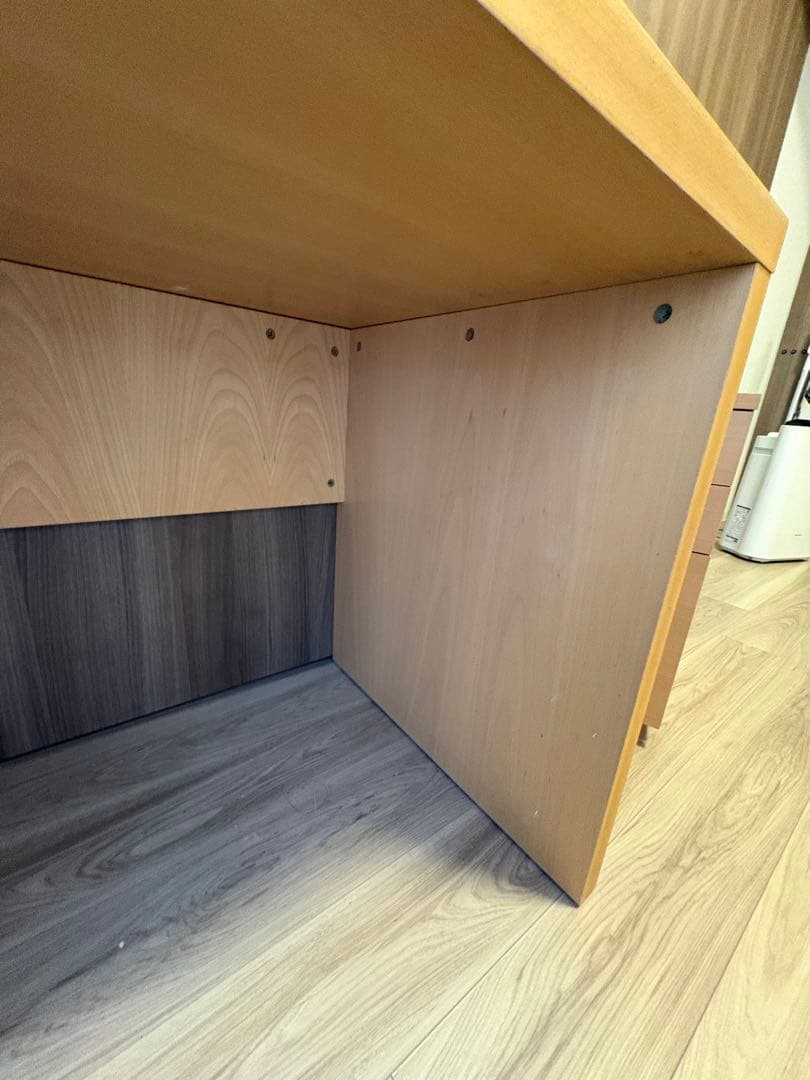 無印良品　天然ブナ材デスク　幅112cm