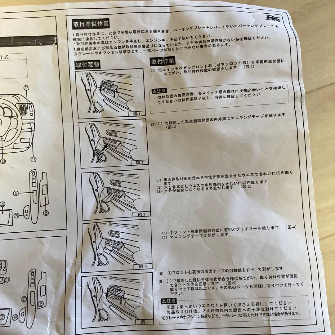 ステップワゴン rk1 インテリアパネル　ピアノブラック