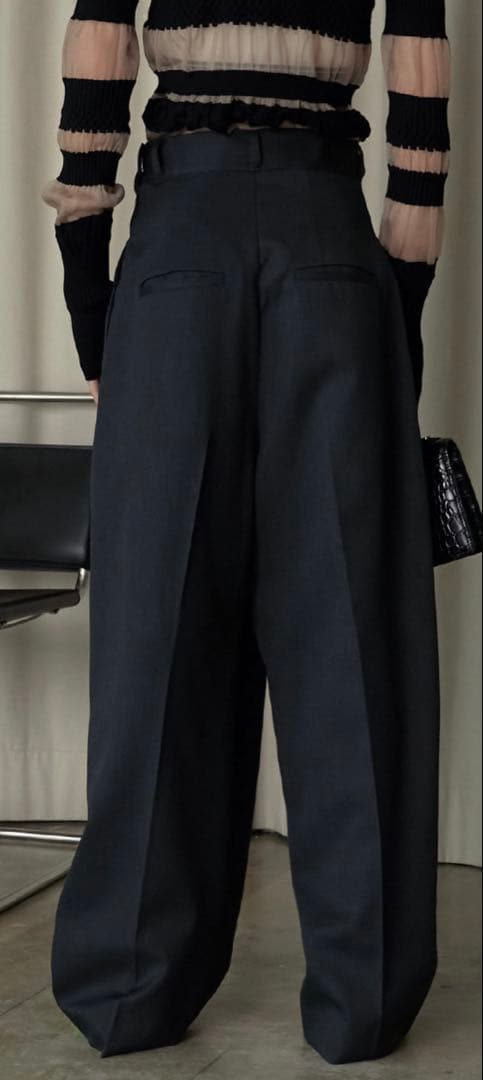 prank projectダークグレー ワイドパンツ ポリエステル混紡