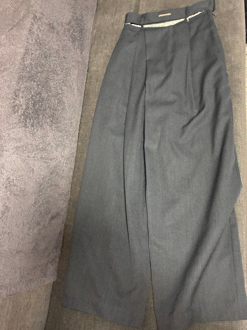 prank projectダークグレー ワイドパンツ ポリエステル混紡