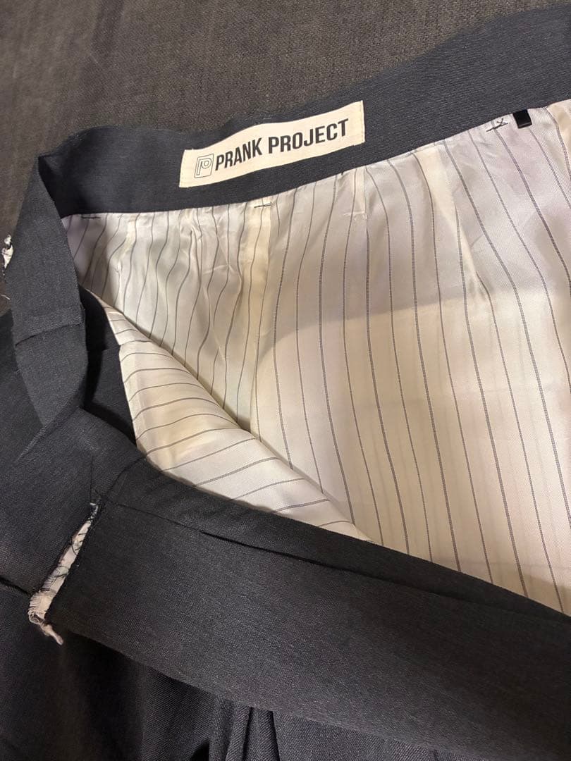 prank projectダークグレー ワイドパンツ ポリエステル混紡