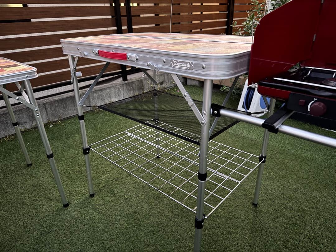 コールマン アウトドアテーブル2点セット ナチュラルモザイク