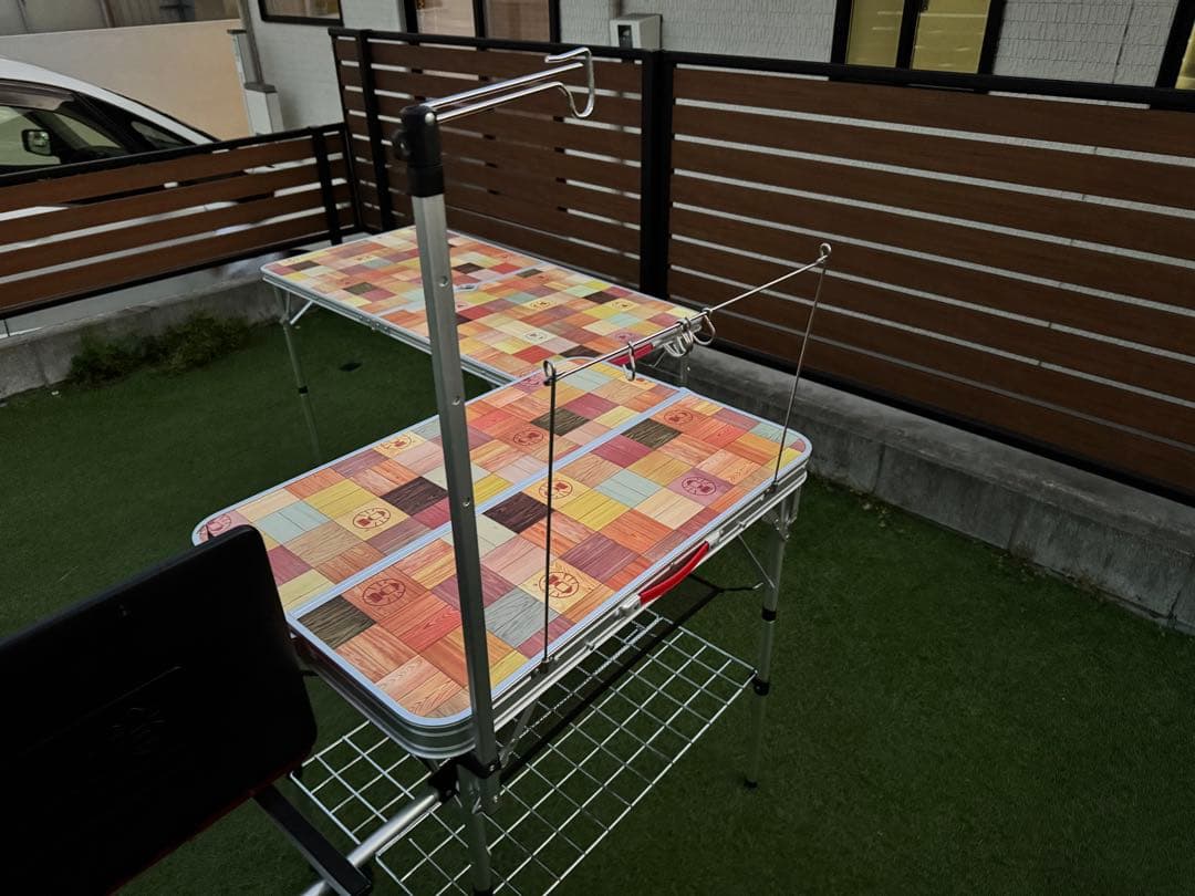 コールマン アウトドアテーブル2点セット ナチュラルモザイク