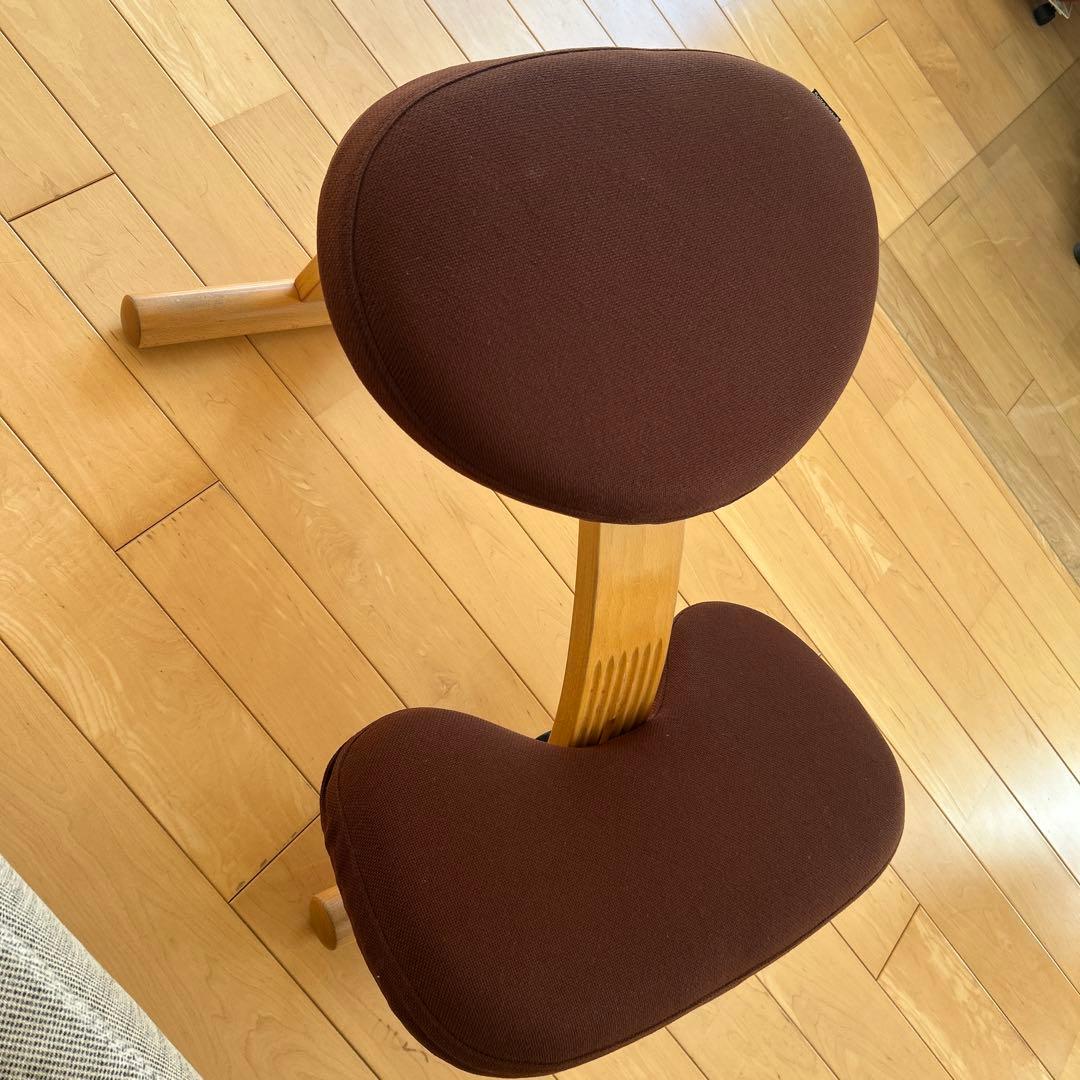 美品！姿勢矯正 バランスラボ バランスチェア バランスイージー ブラウン　取説付