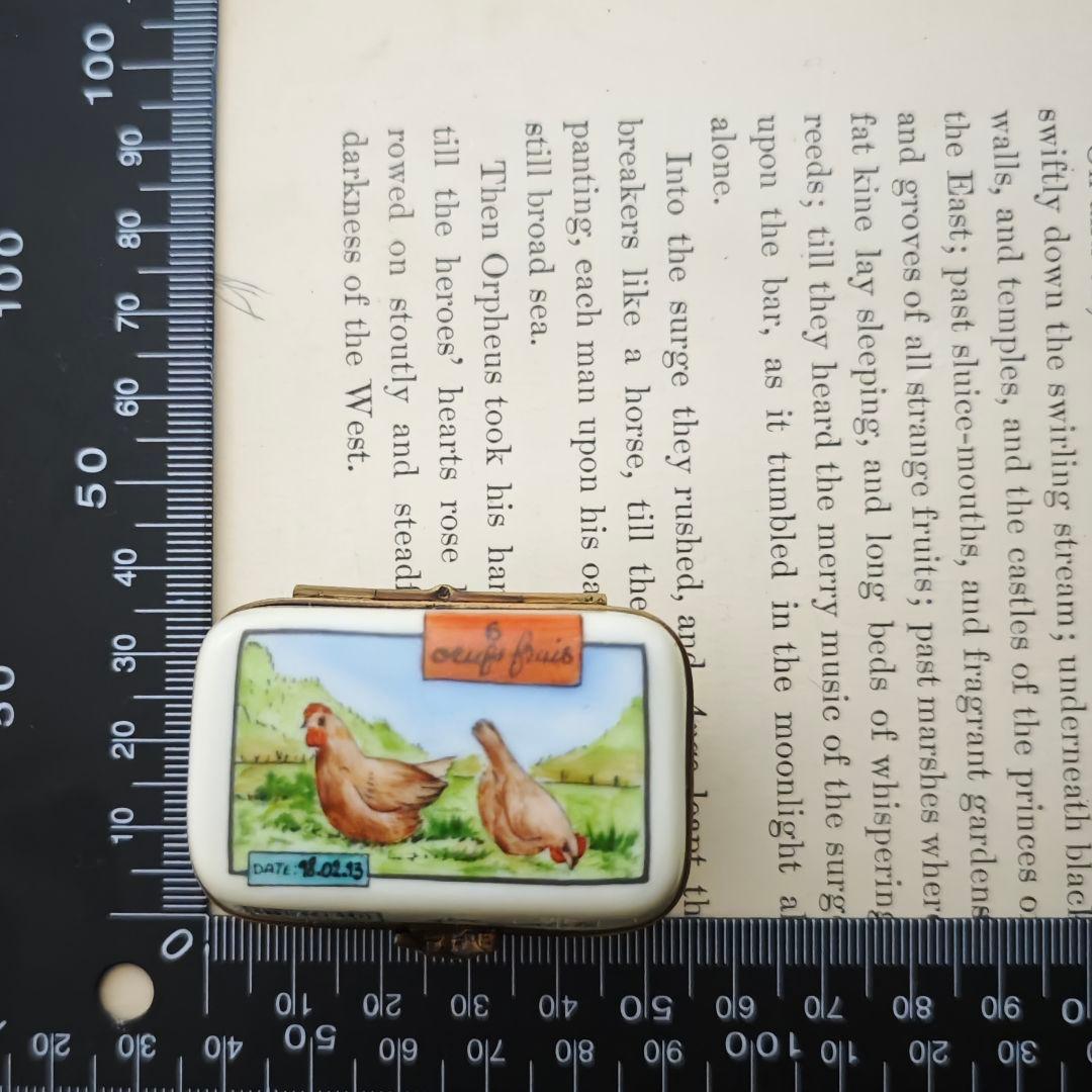 リモージュボックス　たまごボックス　卵　ミニチュア　フランス製