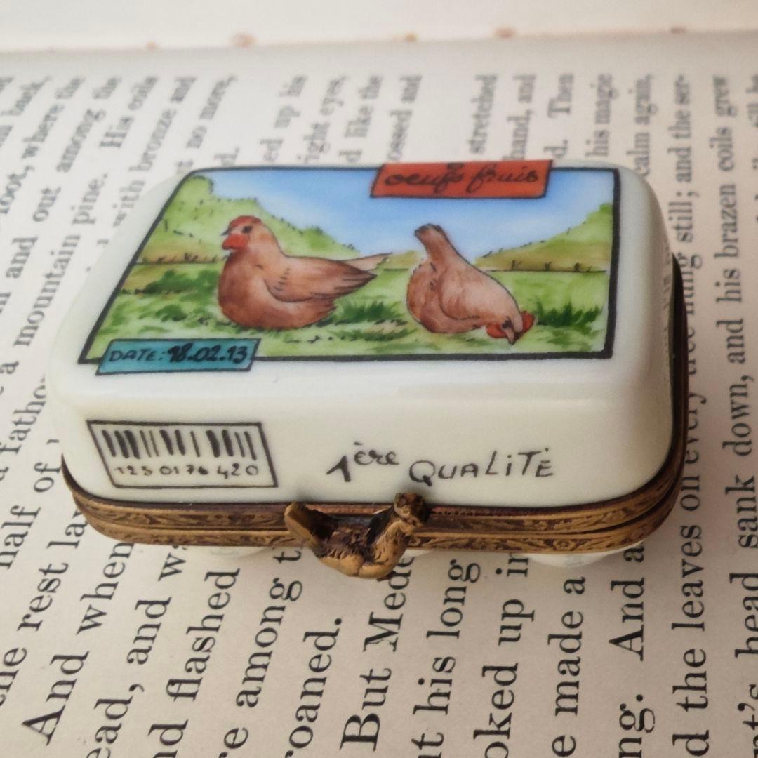 リモージュボックス　たまごボックス　卵　ミニチュア　フランス製