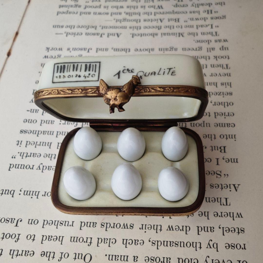 リモージュボックス　たまごボックス　卵　ミニチュア　フランス製