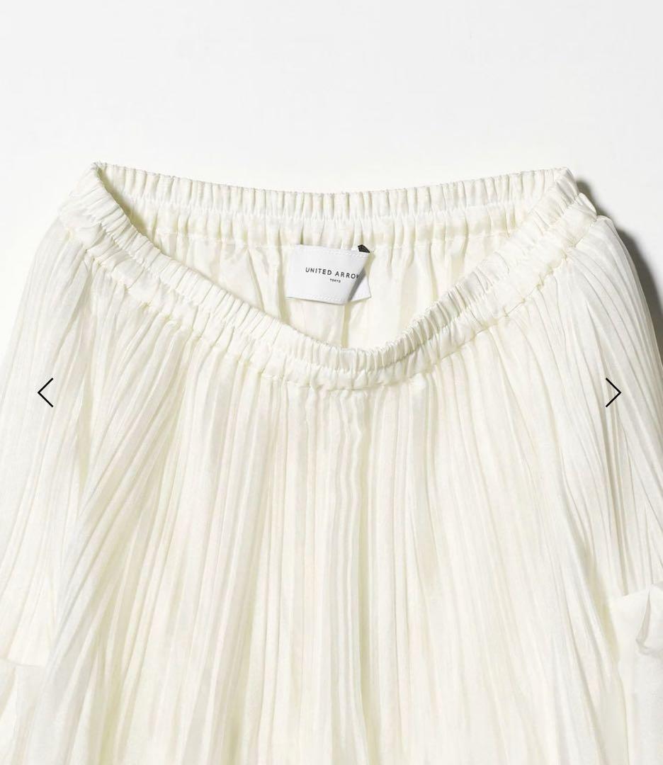 【新品】UNITED ARROWS シャンブレー オーガンザ ポケット スカート