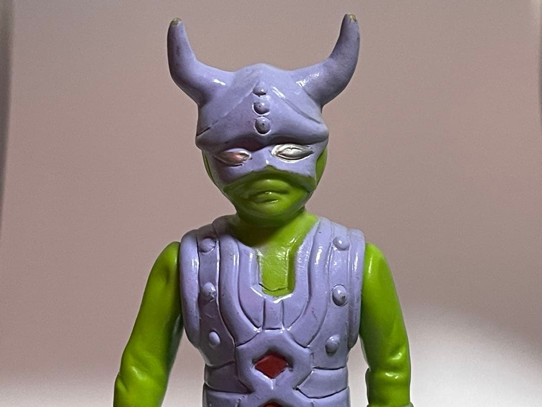 ダブルサタン 当時物 タカトク 特撮 ソフビ アイアンキング - メルカリ