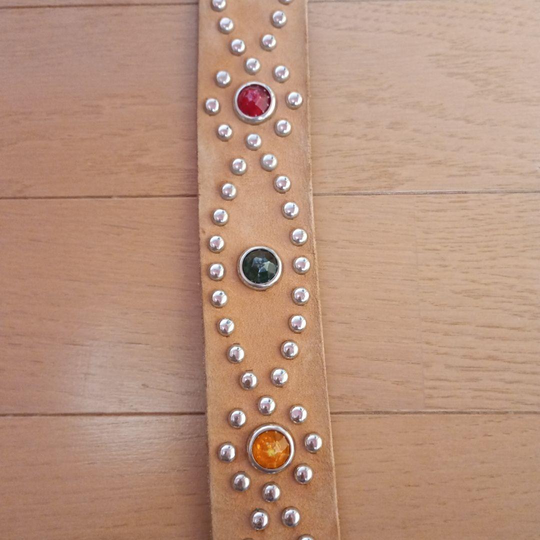 ウルフズヘッド スタッズ レザーベルト