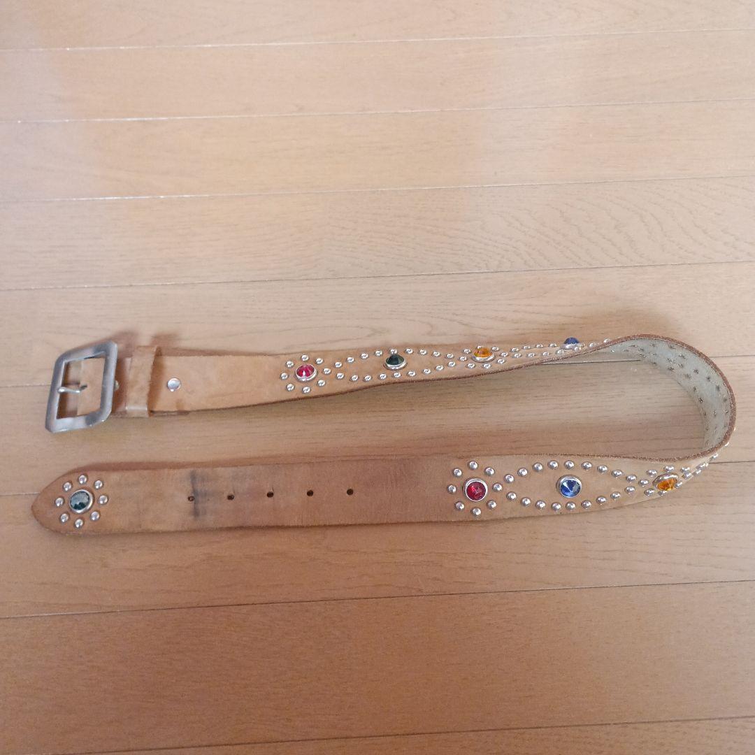 ウルフズヘッド スタッズ レザーベルト