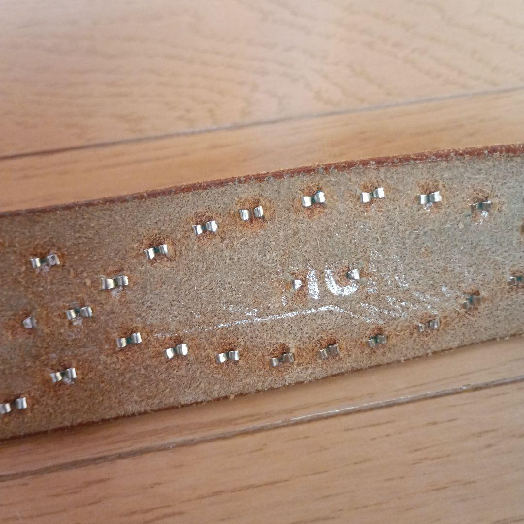 ウルフズヘッド スタッズ レザーベルト