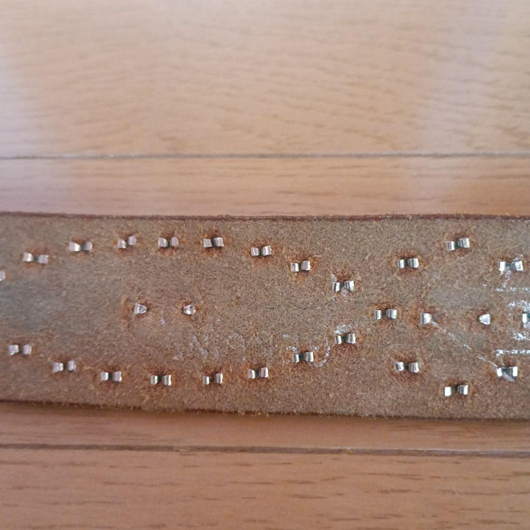 ウルフズヘッド スタッズ レザーベルト