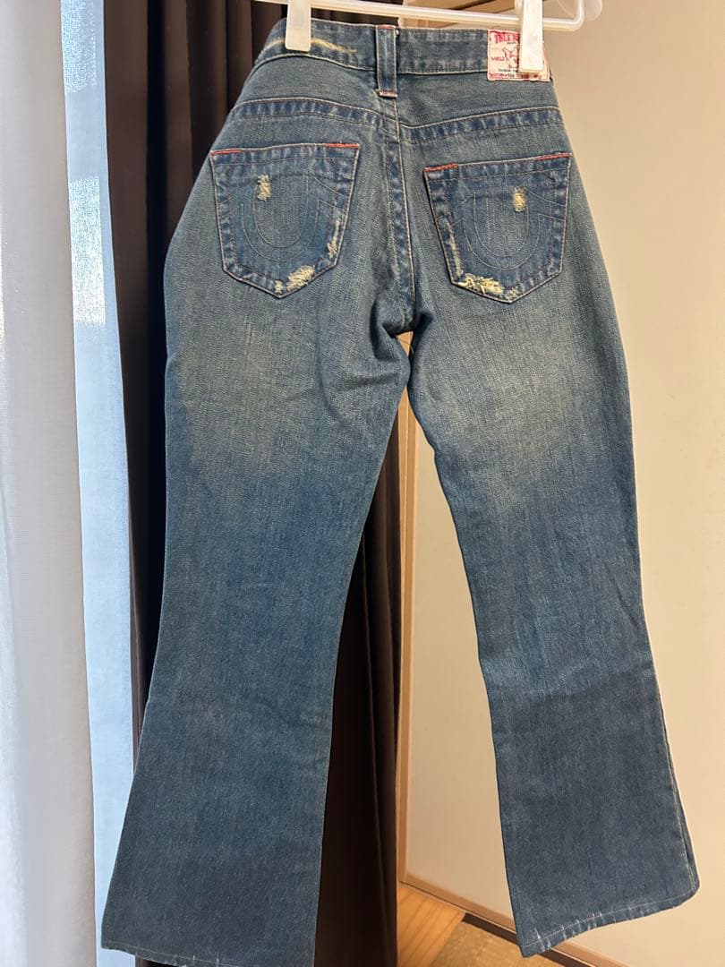 TRUE RELIGION BILLY 30 ダメージ TRUE RELIGION ブーツカットデニム