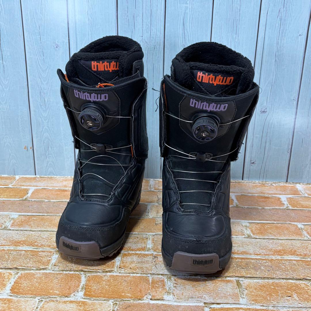 thirty two ダブルボア レディース ブーツ ブラック サーティーツー