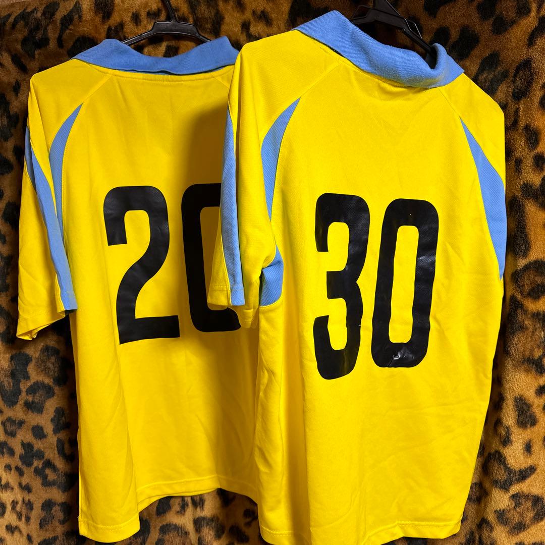 黄色ユニフォーム　5枚セット　サッカー　フットサル