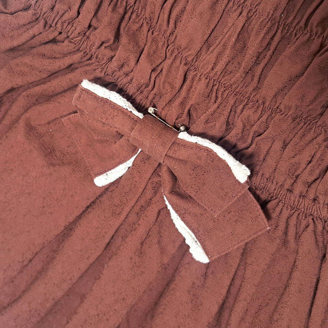 シャーリングプリンセスジャンパースカート ブラウン 茶色 BABY ロリィタ