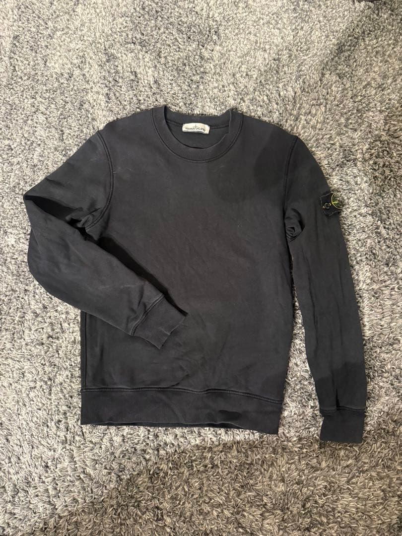 ストーンアイランド　stone  スウェット　ブラック