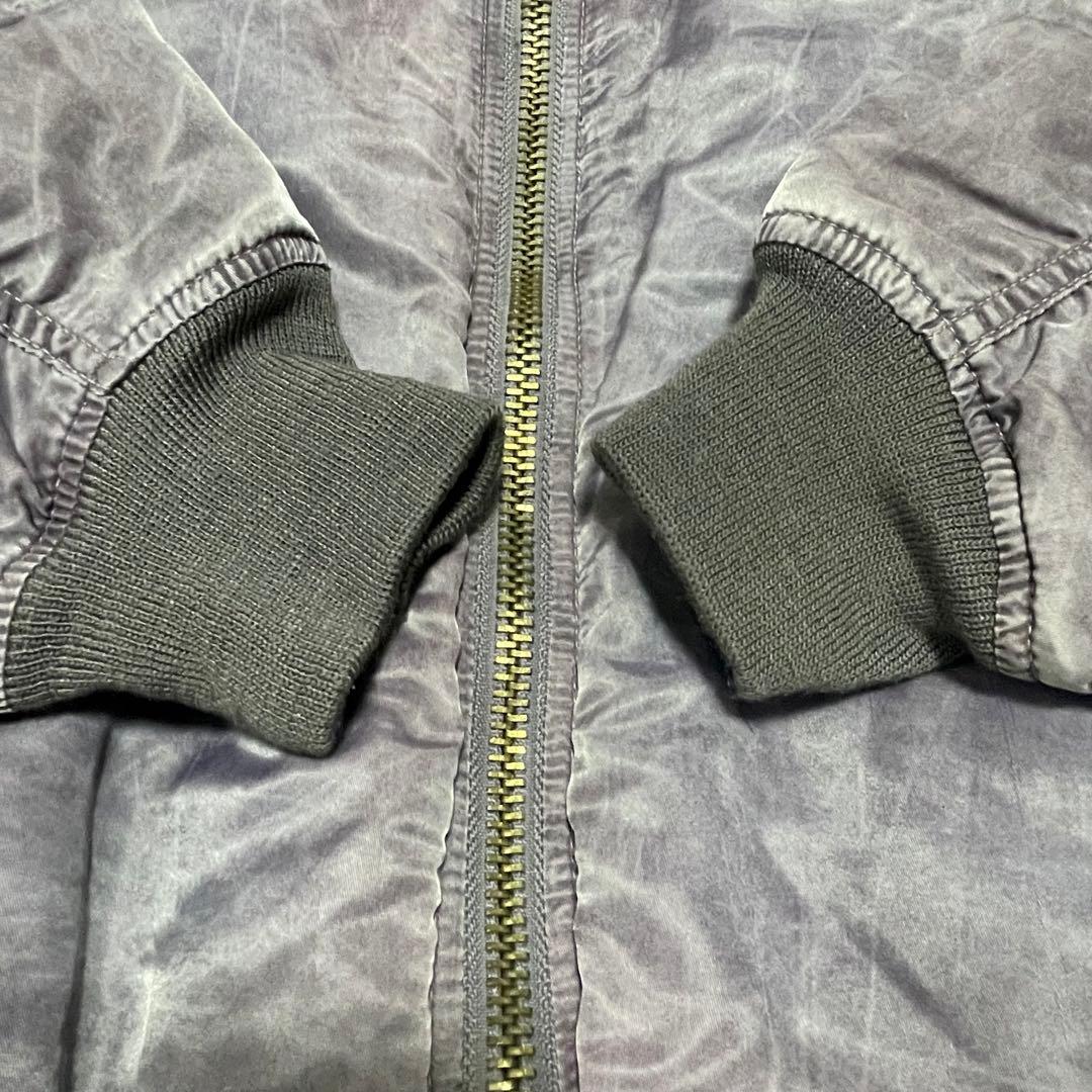 90s霜降り加工 COBLES MA-1 ボンバージャケット リバーシブルLL