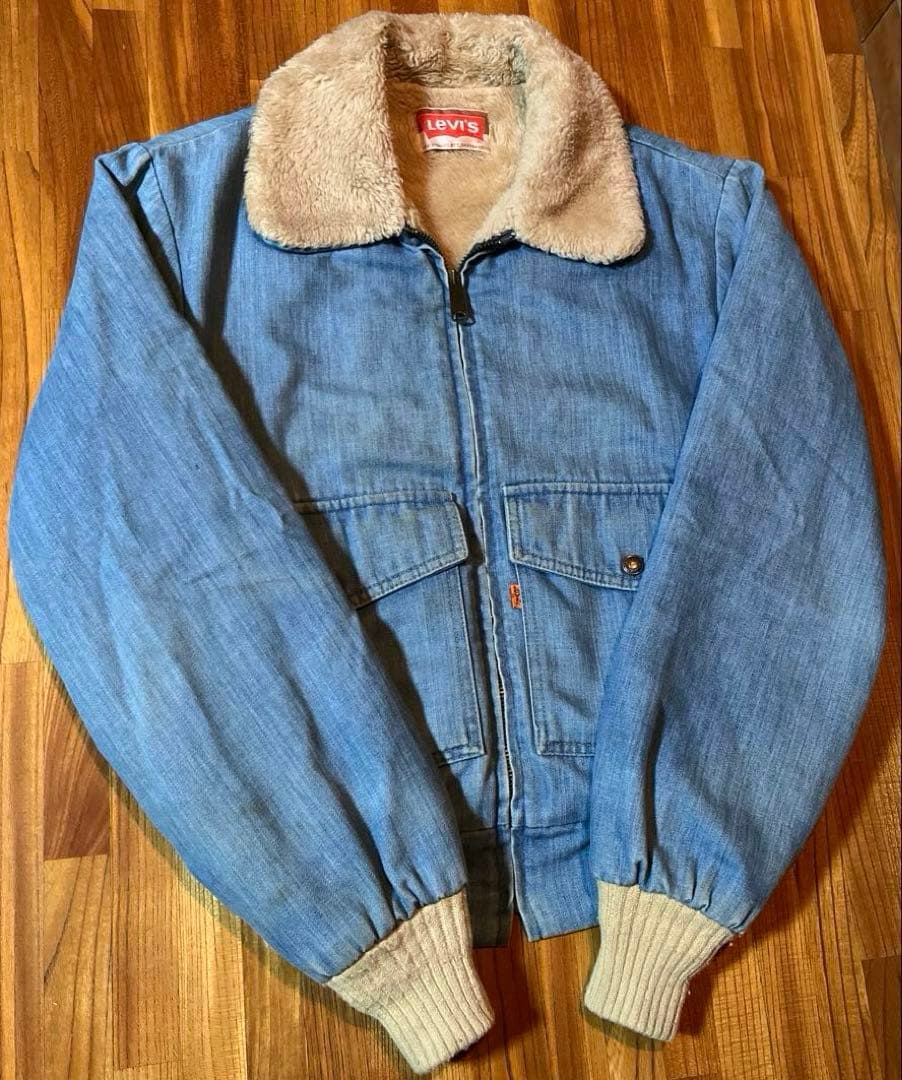 70s G-1 Levi’s デニム ファー ボア ジャケット ビンテージ