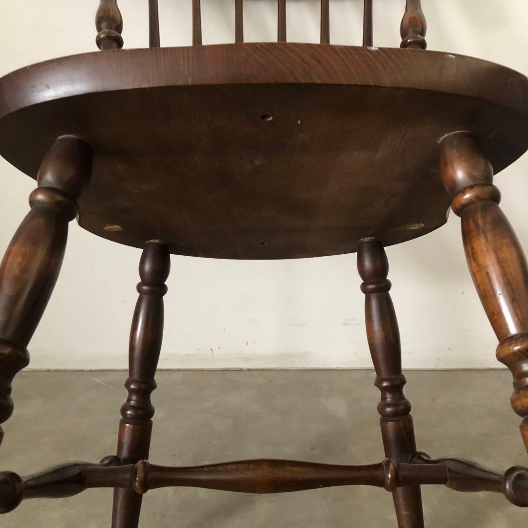 レトロ　アンティーク　古家具　キツツキ　柏木工　飛騨産業　ウィンザーチェア　椅子