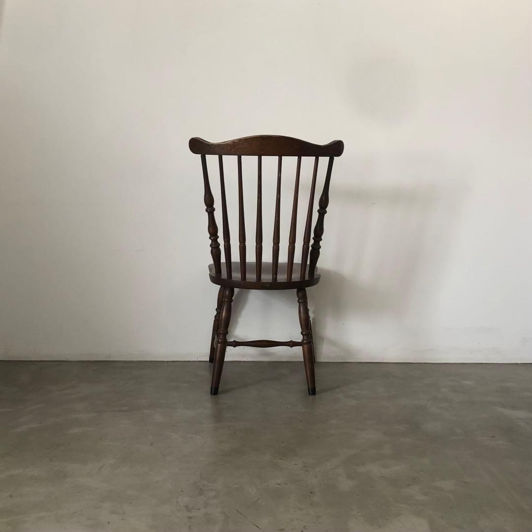 レトロ　アンティーク　古家具　キツツキ　柏木工　飛騨産業　ウィンザーチェア　椅子