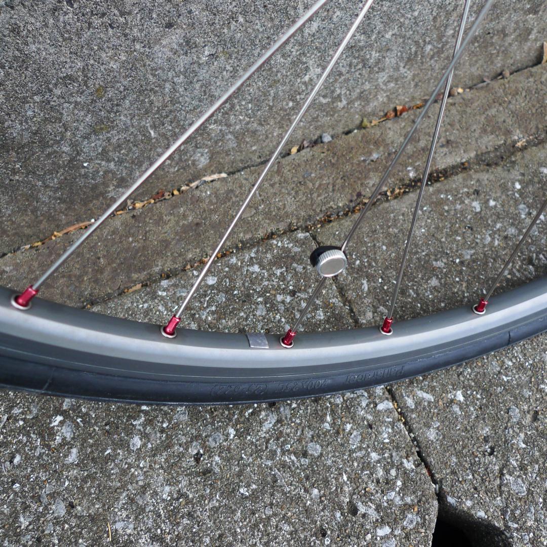 【調整済】手組み　ロードホイール　32H　オープンプロCD　シマノ105　前後