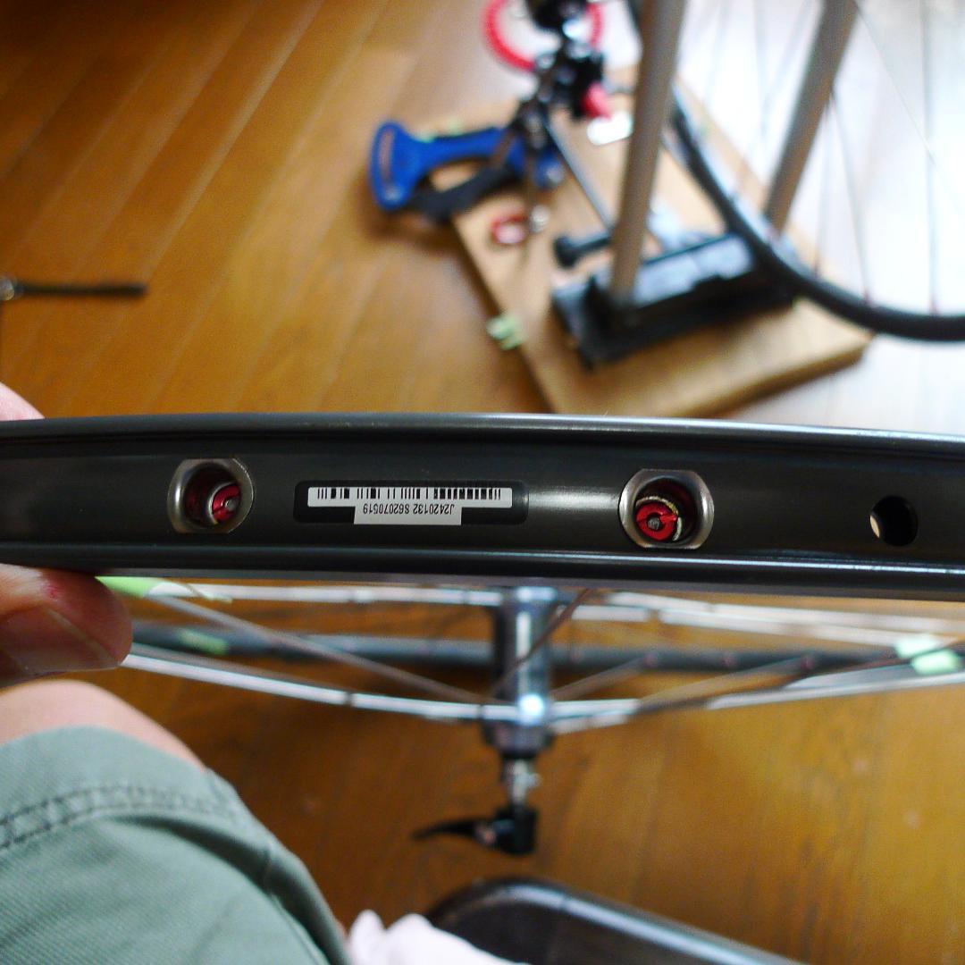 【調整済】手組み　ロードホイール　32H　オープンプロCD　シマノ105　前後