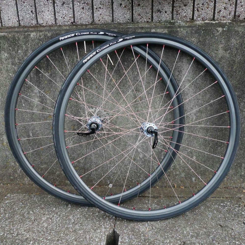 【調整済】手組み　ロードホイール　32H　オープンプロCD　シマノ105　前後