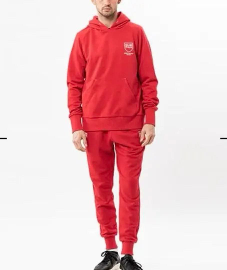 SY32 SHIELD LOGO 上下セットアップ 赤 Mサイズ スウェット