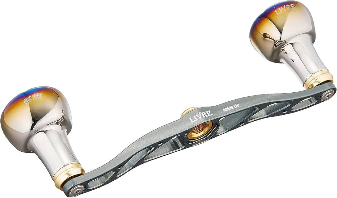 LIVRE クランク120 ダイワ用/ガンメタゴールドベイトリールパーツ