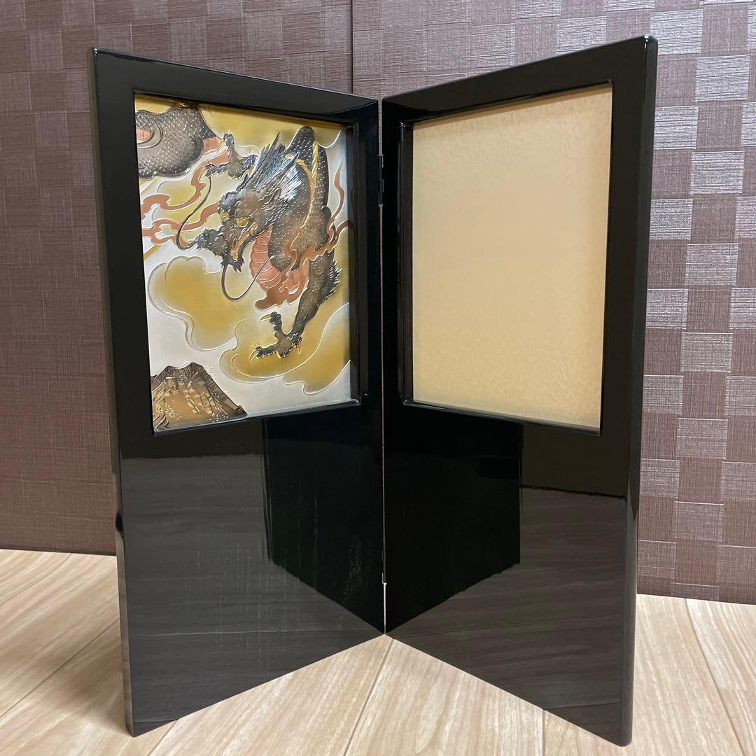 五月人形　屏風18号　彫金龍虎　トラ