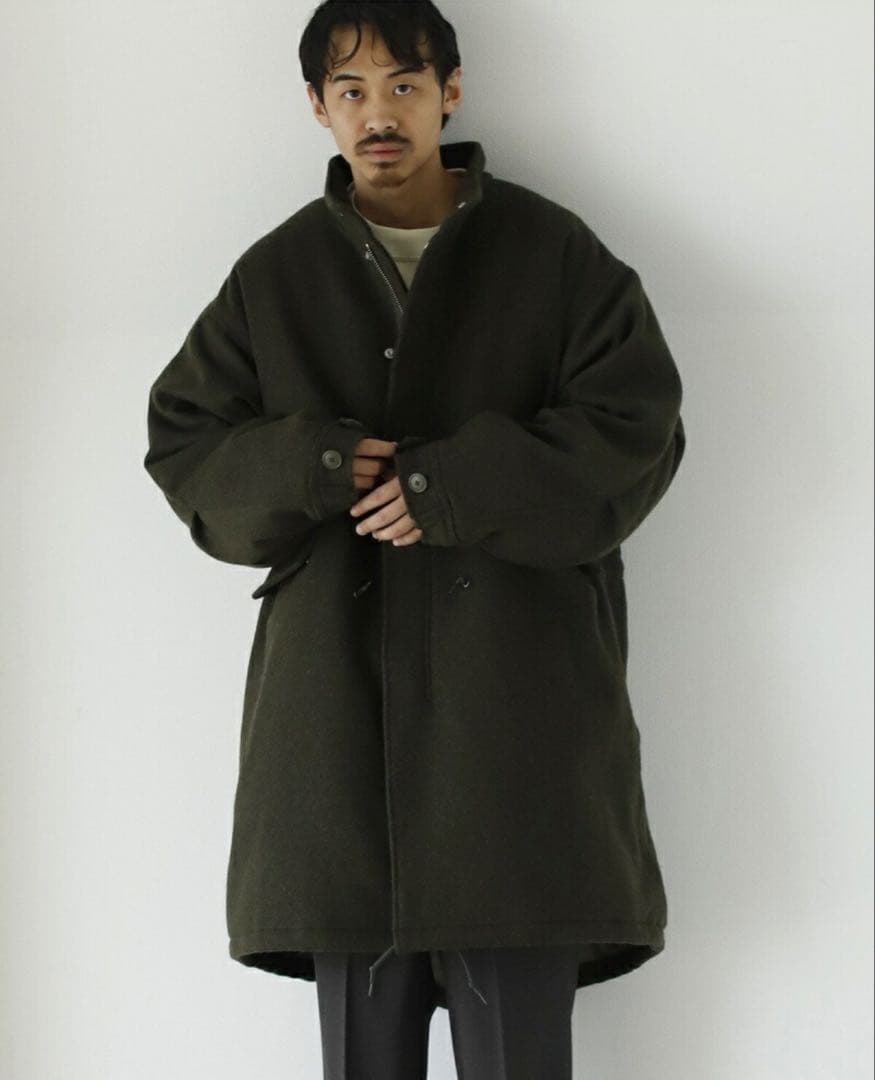 真冬向け 肉厚 中綿 M65 ウール モッズ コート