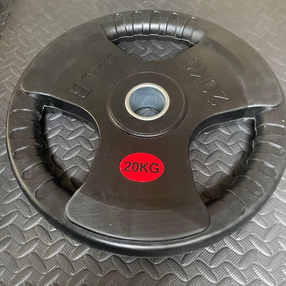 【送料無料】Φ50mm 《80kg》ラバーバーベルプレート オリンピックシャフト