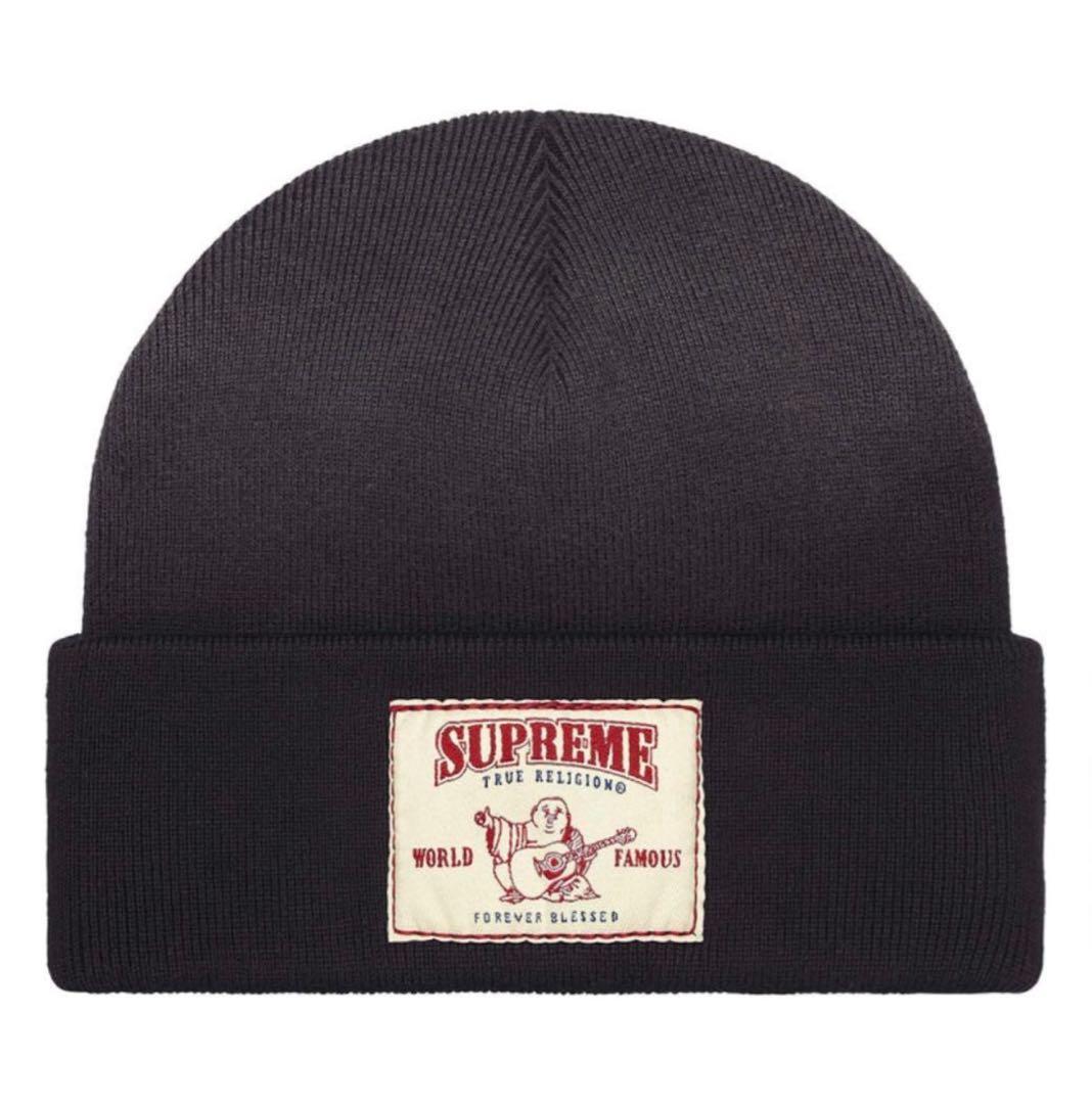 Supreme x True Religion Beanie Black 即発送
