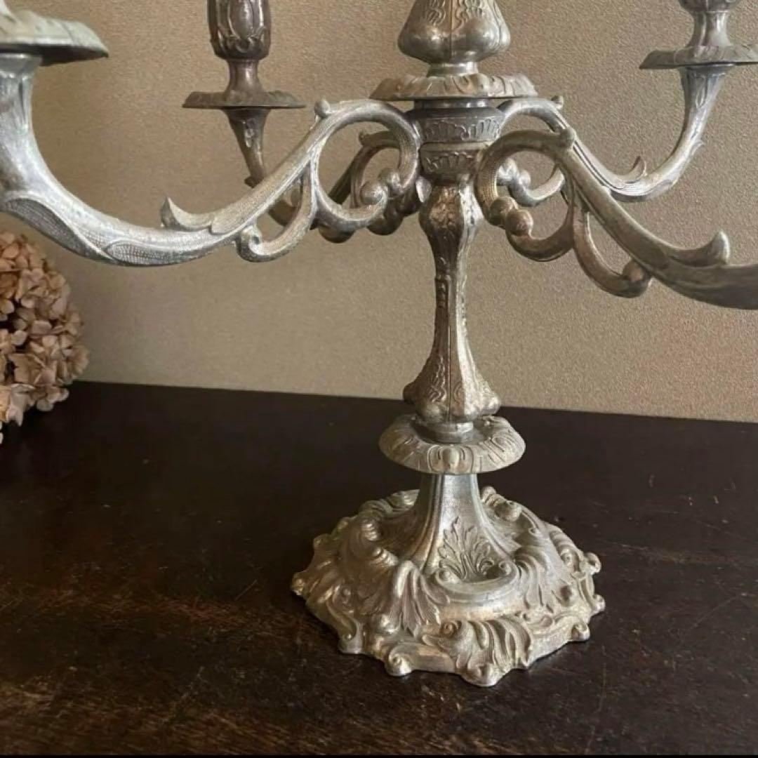 ビンテージ　キャンドルスタンド　蝋燭立て　アンティーク　ブロカント