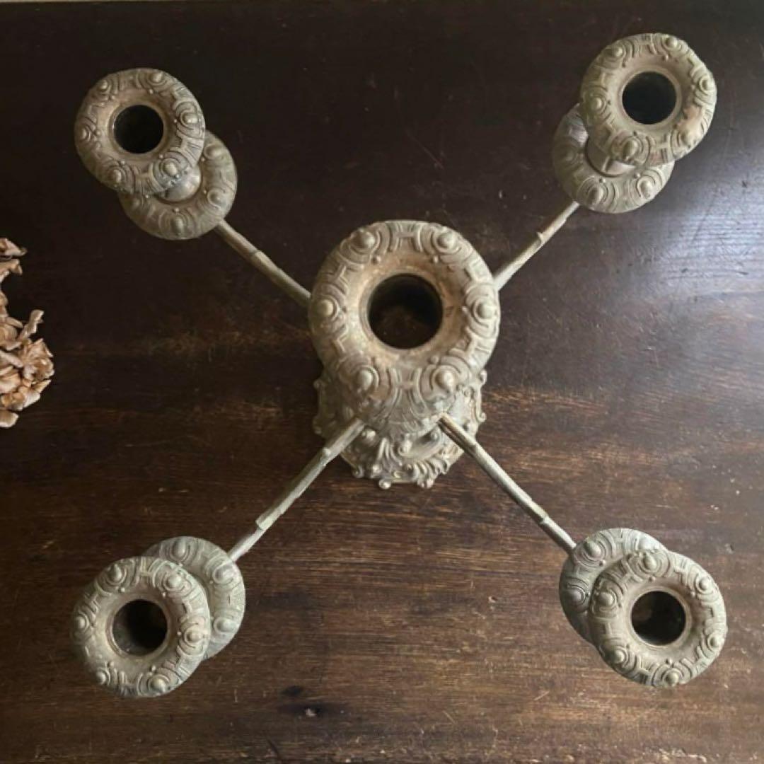 ビンテージ　キャンドルスタンド　蝋燭立て　アンティーク　ブロカント