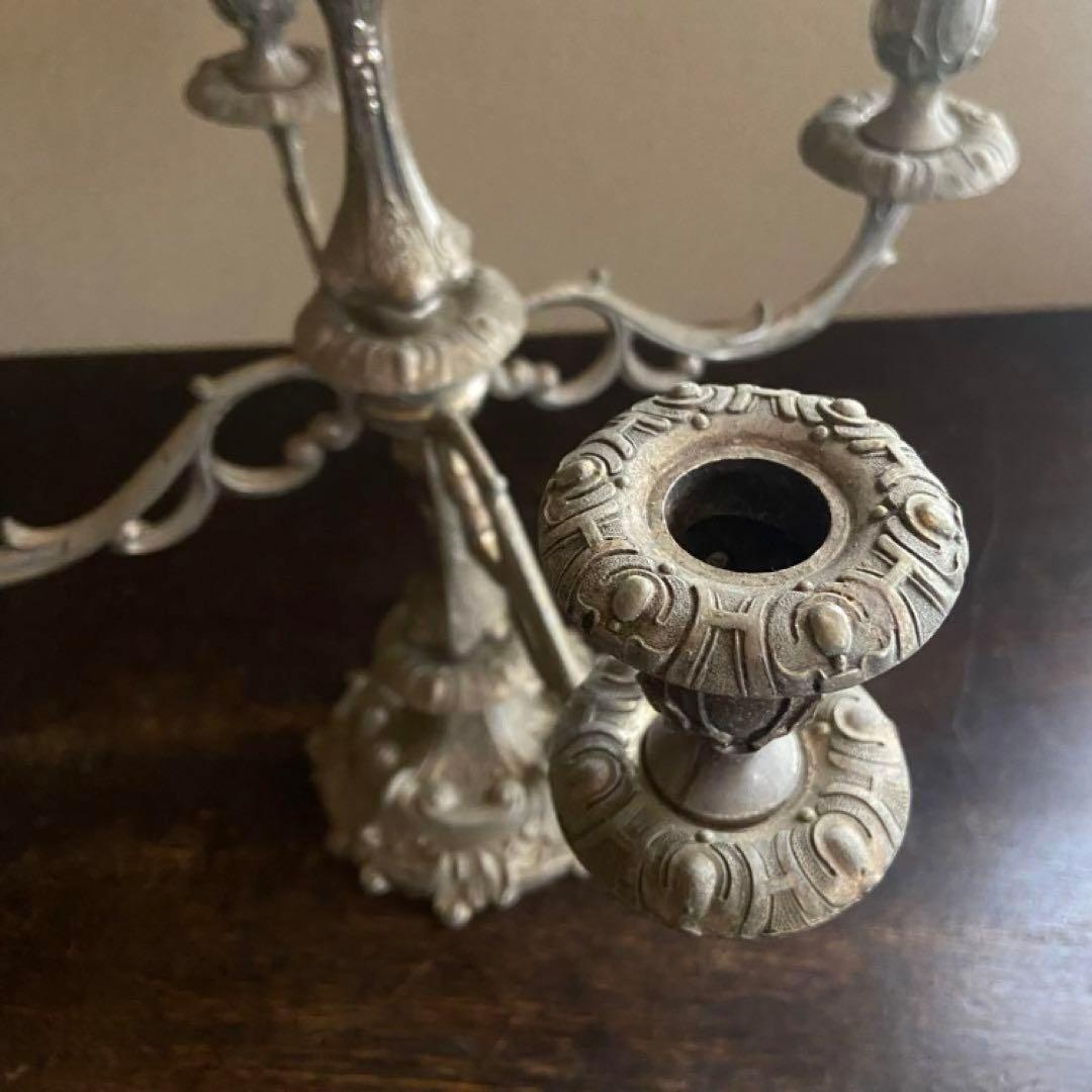 ビンテージ　キャンドルスタンド　蝋燭立て　アンティーク　ブロカント