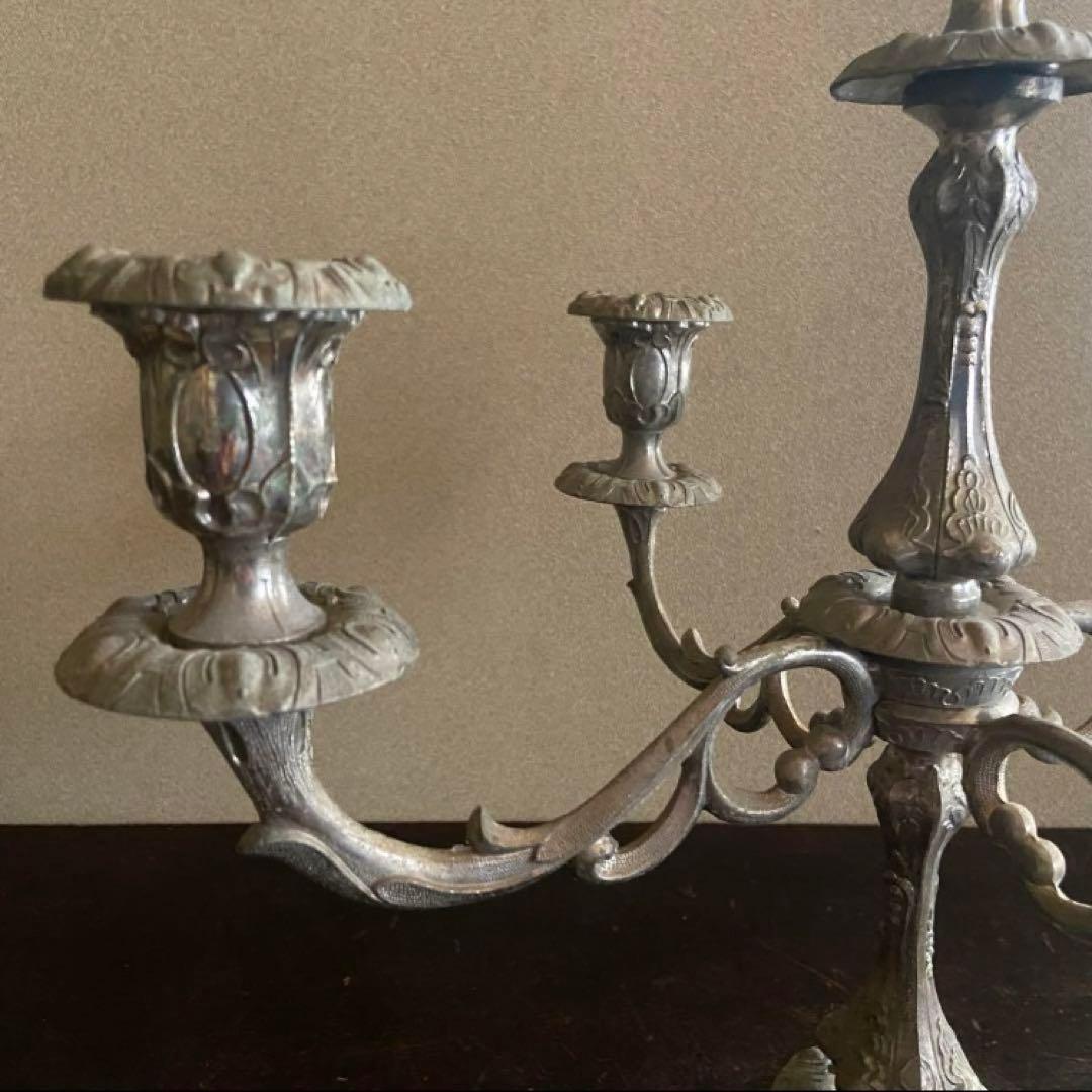 ビンテージ　キャンドルスタンド　蝋燭立て　アンティーク　ブロカント