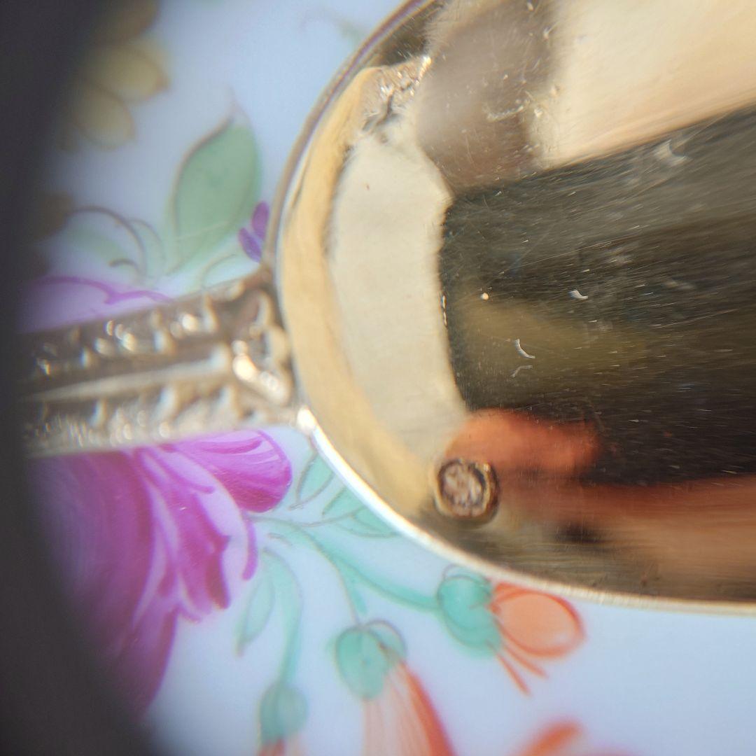 フランス　スターリングシルバー　リボン　スプーン　希少