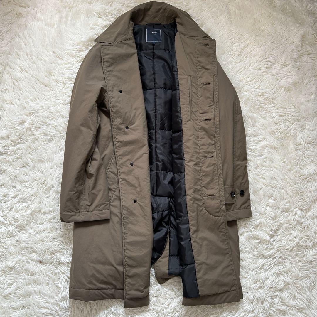 ビーミングバイビームス　Sorona 中綿 ステンカラーコート　カーキ　M
