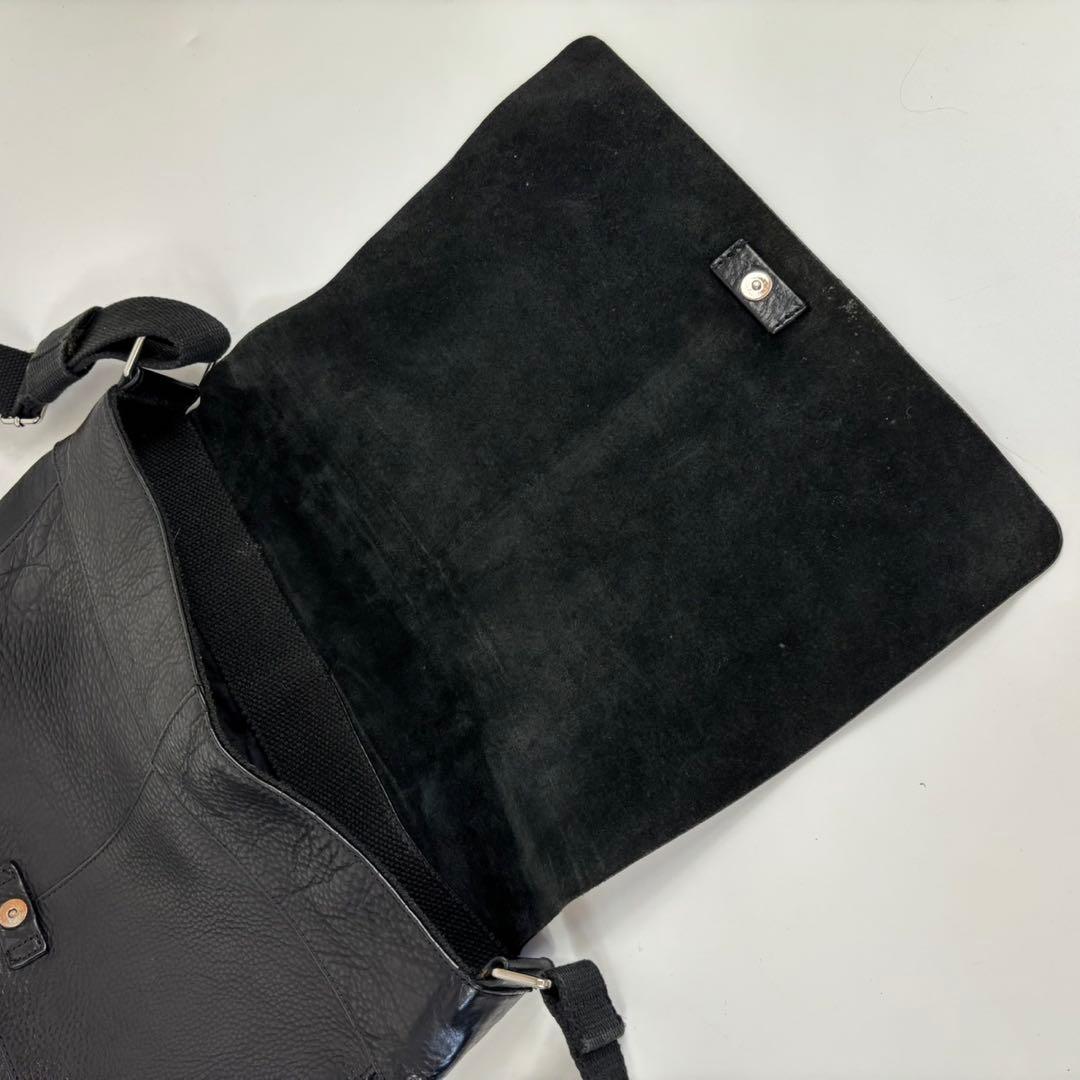 希少✨オールドgapオールレザーバッグメッセンジャーバッグ　ブラック