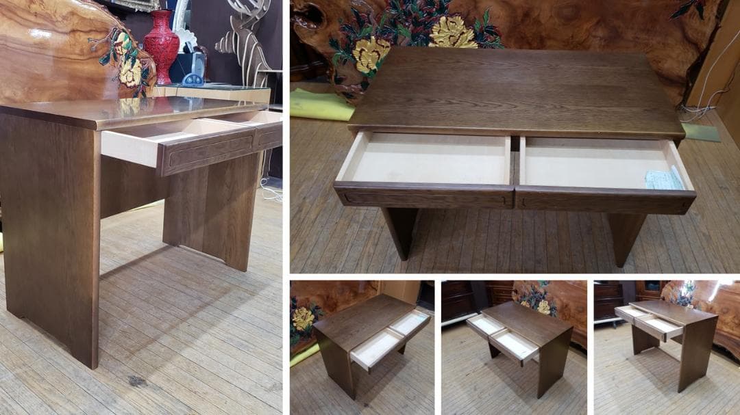 see-take-shee　カリモク　karimoku　引き出し付き机