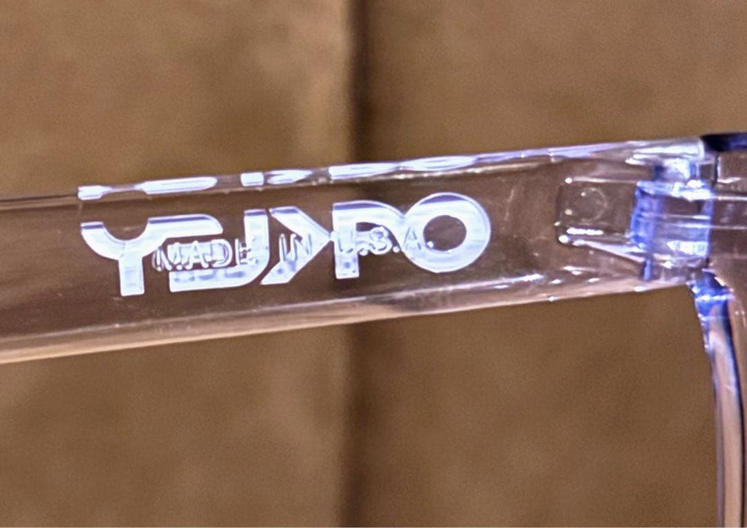 OAKLEY Frogskins 90s クリアフレーム パープル サングラス