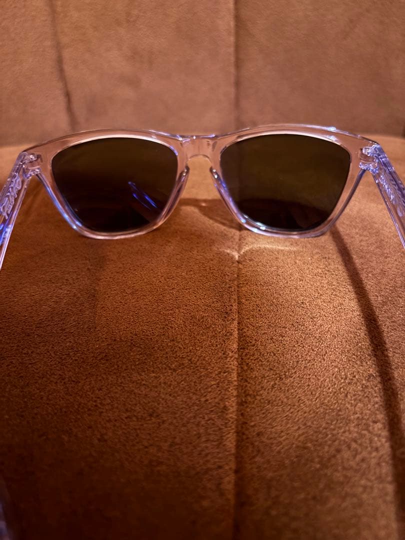 OAKLEY Frogskins 90s クリアフレーム パープル サングラス