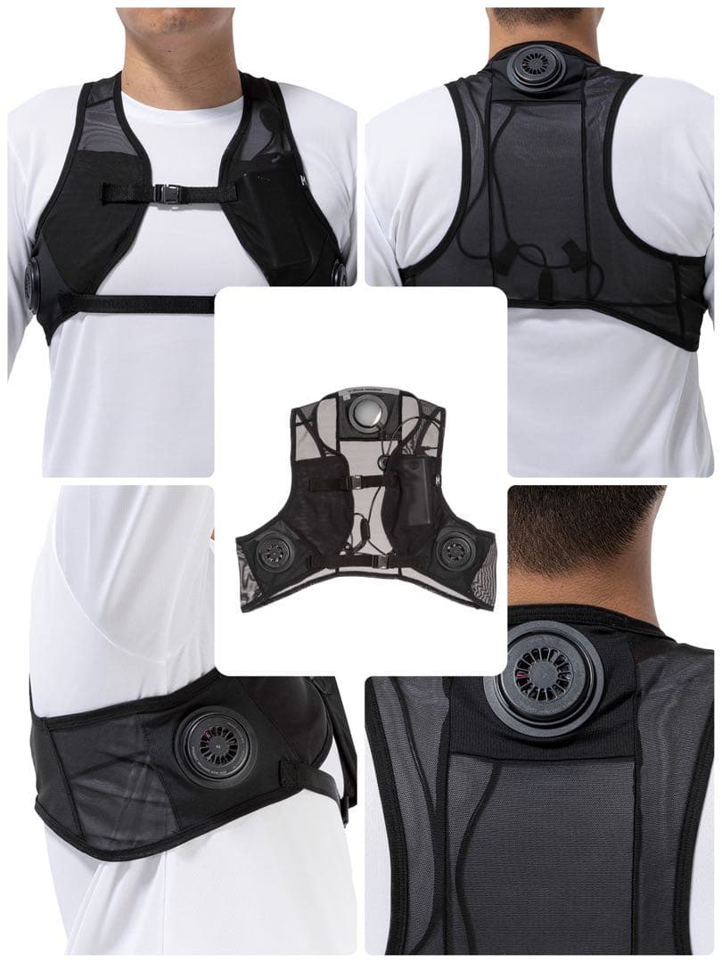 ミズノ アイスタッチデバイスベスト L/ペルチェデバイス3個/バッテリー