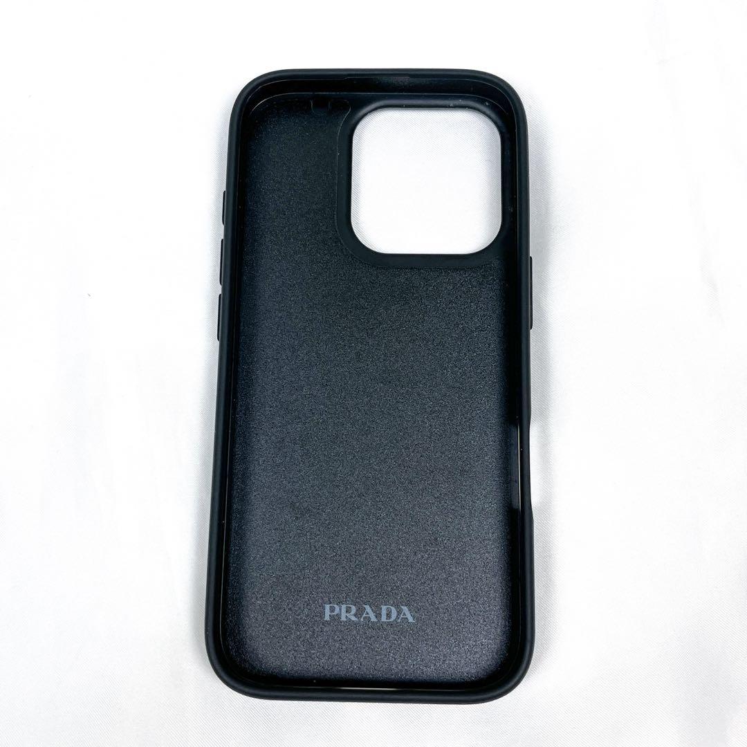 極美品 プラダ iPhone 16pro スマホケース トライアングルロゴ