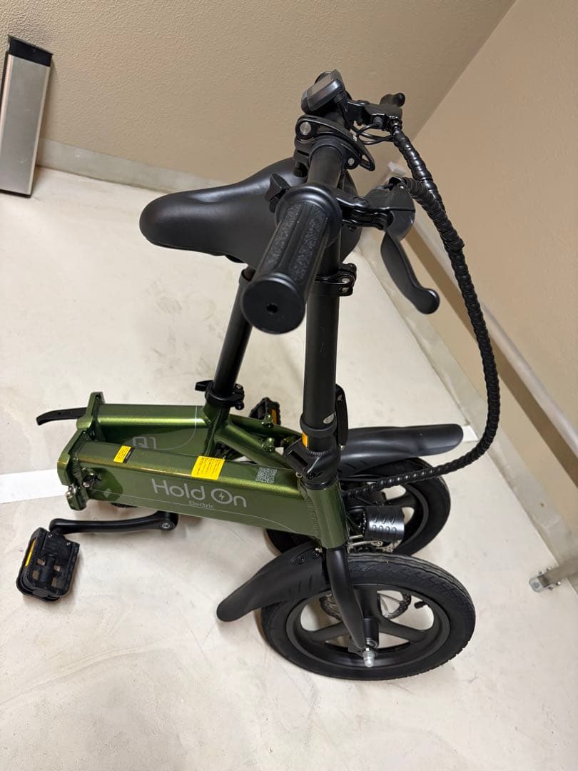 【中古】Hold On 折り畳み電動自転車 Q1 7.5Ah